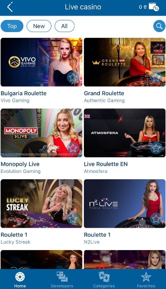 1xBet live casino