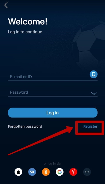 Login 1xBet with user’s Mobile Device